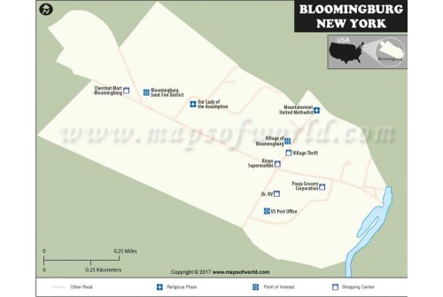 Bloomingburg Map, Ohio