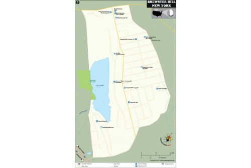 Brewster Hill Map, New York