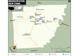 Bridgewater Village Map, New York - Digital File