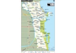 Central Chicago Map - Digital File