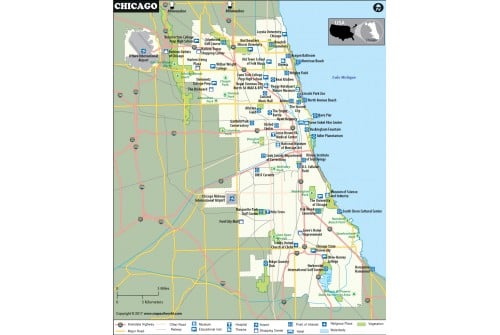 City Map of Chicago 