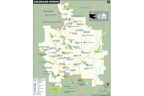 Colorado Springs City Map