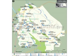 Concord City Map, California - Digital File