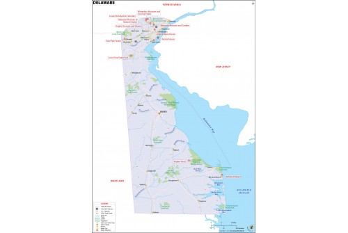 Reference Map of Delaware
