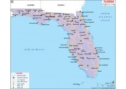 Florida Road Map - Digital File