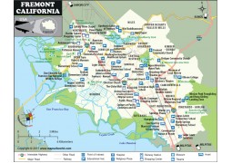 Fremont City Map, California - Digital File