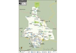 Glendale City Map, California - Digital File