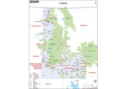 Reference Map of Idaho - Digital File