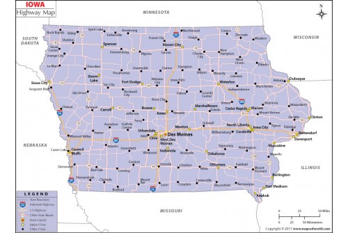 Iowa Road Map