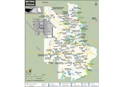 Irving Map, Texas - Digital File