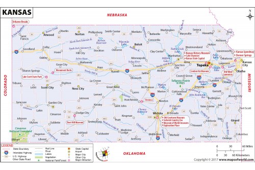 Reference Map of Kansas