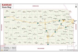 Kansas State Map - Digital File