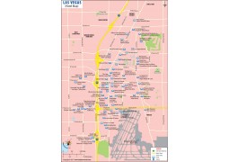Map of Las Vegas Strip Hotels - Digital File