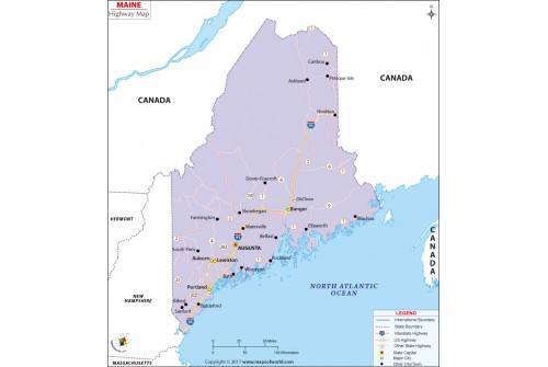 Maine Road Map