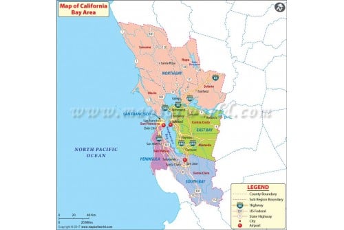 California Bay Area Map