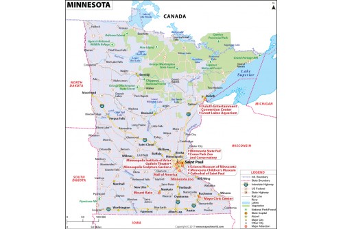 Reference Map of Minnesota