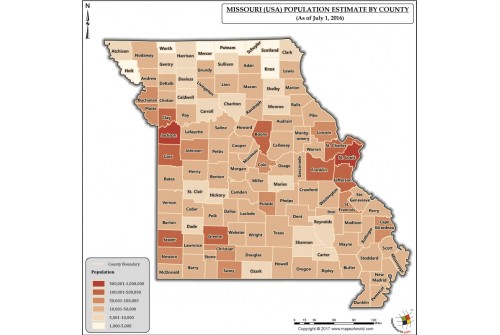 Missouri Population Estimate By County 2016 Map