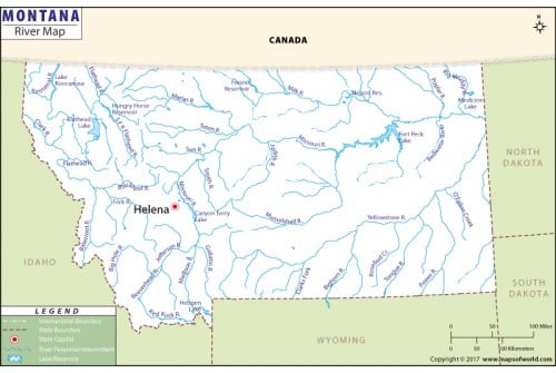 Montana River Map