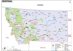 Reference Map of Montana - Digital File