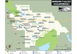 Moreno Valley City Map, California - Digital File