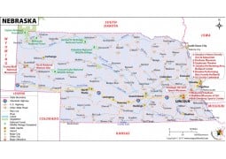 Reference Map of Nebraska - Digital File