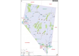 Reference Map of Nevada - Digital File
