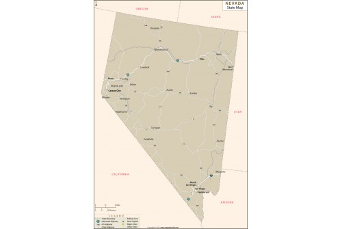 Nevada State Map 
