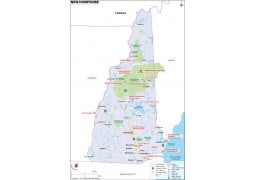 Reference Map of New Hampshire - Digital File