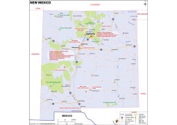 Reference Map of New Mexico - Digital File