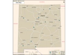 New Mexico State Map  - Digital File