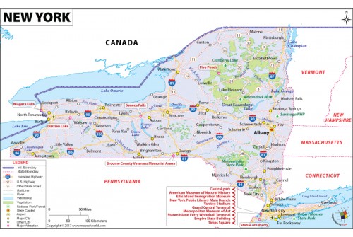 Reference Map of New York