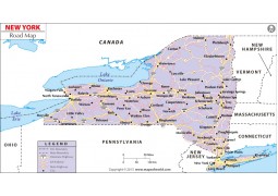 New York Road Map  - Digital File