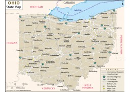 Ohio State Map - Digital File