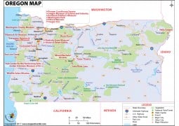 Reference Map of Oregon - Digital File