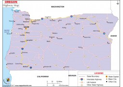 Oregon Road Map - Digital File