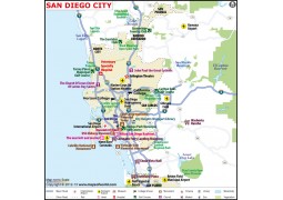 San Diego City Map - Digital File