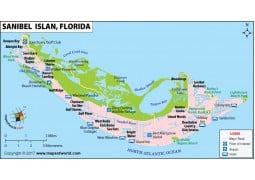 Sanibel Island Map - Digital File