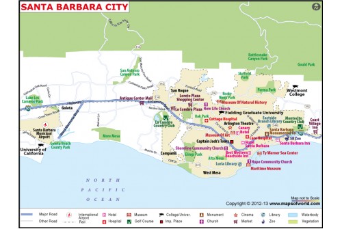 Santa Barbara City Map