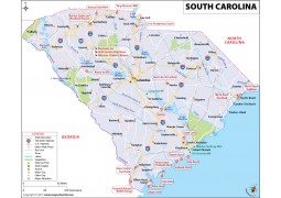 Reference Map of South Carolina - Digital File