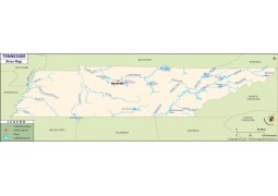 Tennessee River Map - Digital File