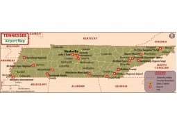 Tennessee Airport Map