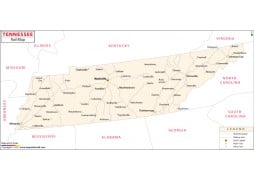 Tennessee Railway Map - Digital File