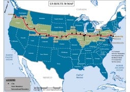 US Route 30 Map - Digital File