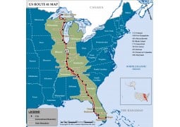 US Route 41 Map - Digital File