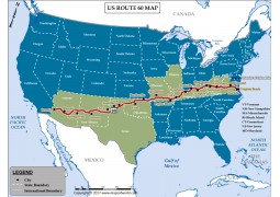 US Route 60 Map - Digital File