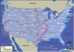 USA BNSF Railway Map - Digital File