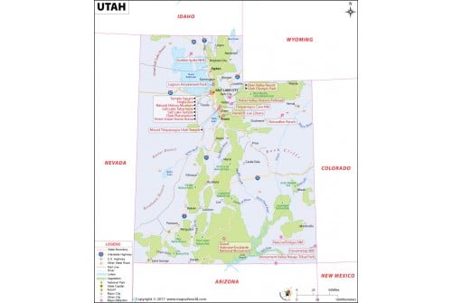Reference Map of Utah
