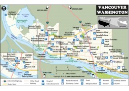 Vancouver City Map, Washington - Digital File
