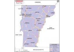 Vermont Road Map - Digital File