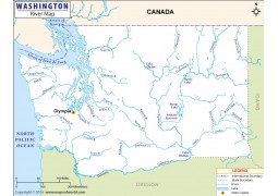 Washington River Map - Digital File